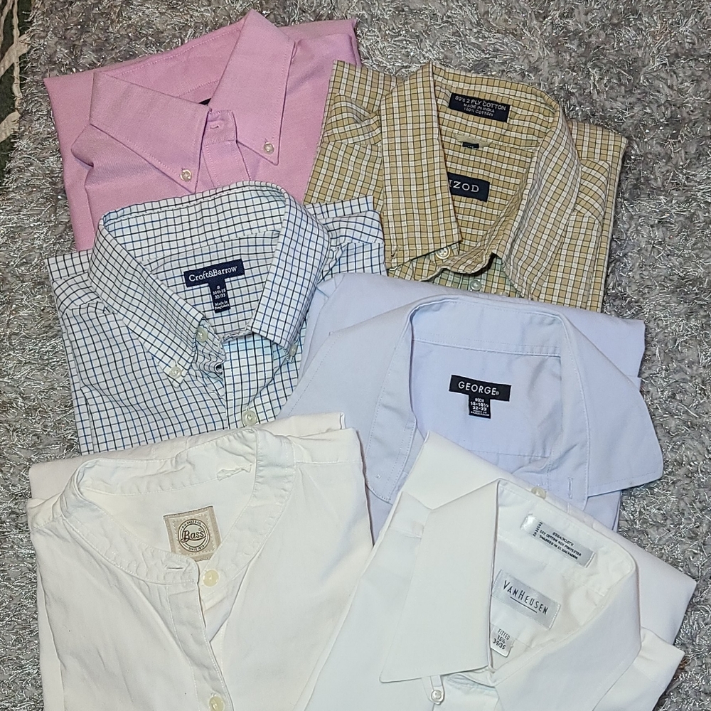 Bundle 6 Men's Dress Shirts
